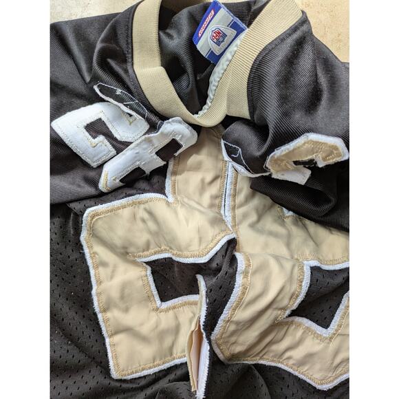 Deuce McALLISTER New Orleans Saints 2000s REEBOK On Field jersey 60 3x NFL vtg - Picture 4 of 13